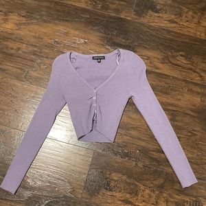 Pacsun Kendall & Kylie purple long sleeve with buttons PEFECT CONDITION